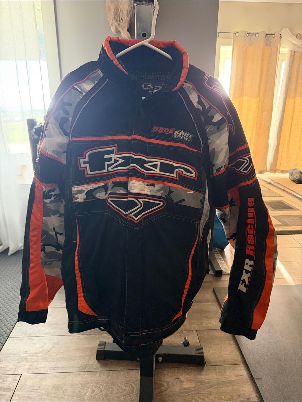 FXR Men’s Black & Orange Camouflage Ski Jacket